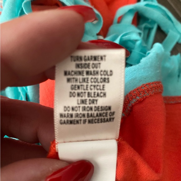 Tank style top with fringe, size girls large in excellent condition! - Picture 5 of 7